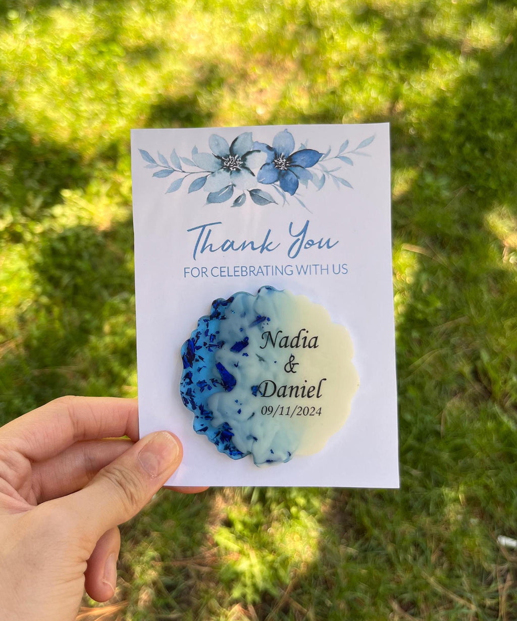 Customized Wedding Magnet Favor,Engagement Favor,Save the date magnet,Nikkah Favor,Personalized Magnet Favor for Guest