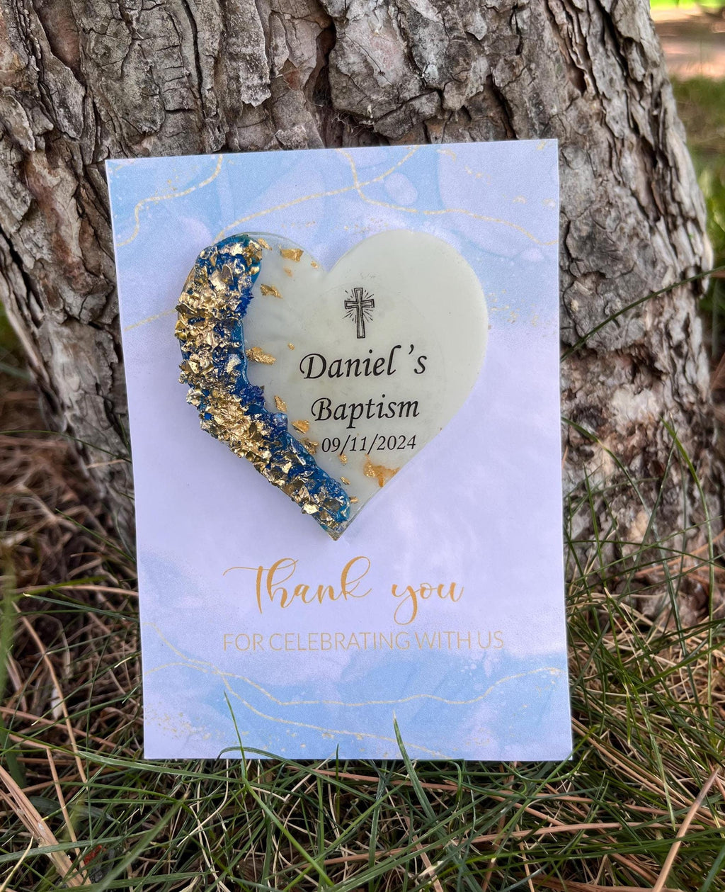 Blue Baptism Magnet Favor, Personalized First Holy Communion Favors,Baptism Magnet Favor,Baptism Magnet Gift,Christening Favor,Mi Bautizo