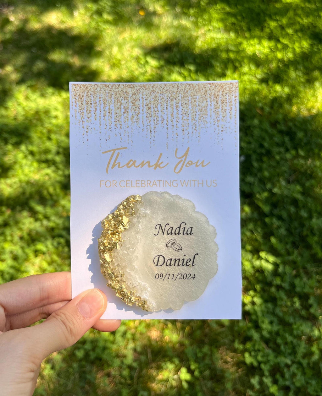 Bridal Shower Party Favors, Custom Name & Date Magnet, Rustic Bridal Shower Magnet, Personalized Keepsake Gift, Custom Party Favor Magnet