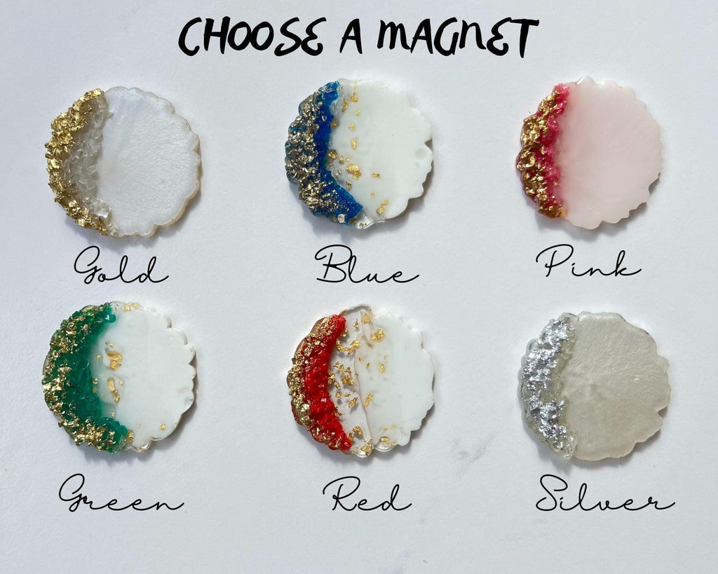 Personalized Epoxy Magnet Favor, Custom Fridge Magnets,Wedding Favors,Engagement Gift,Resin Fridge Magnet,Personalized Favors,Wedding Magnet
