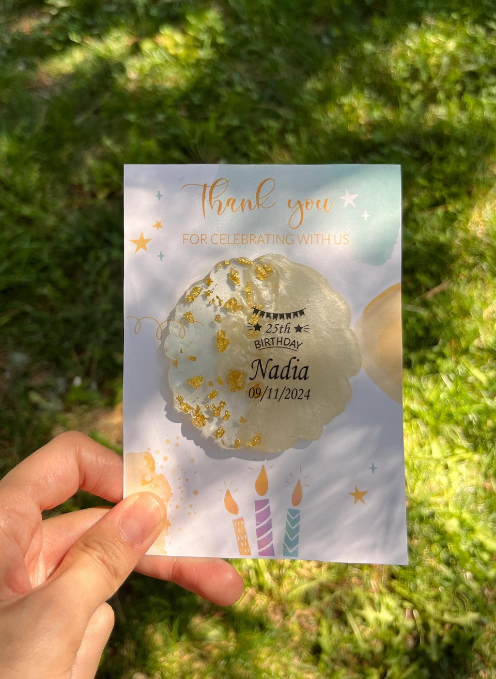 Cute Birthday Magnet, Custom Age & Theme, Party Keepsake, Personalized Birthday Magnet, Custom Party Favor