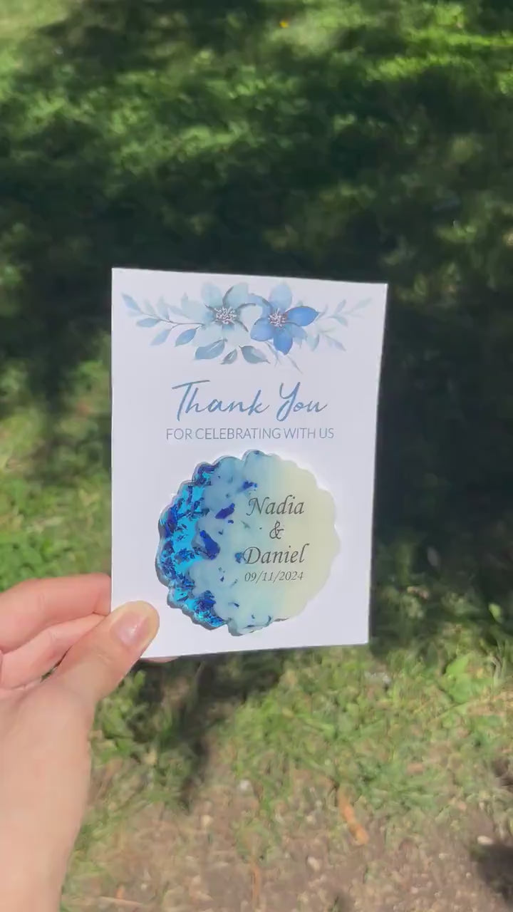 Wedding Favors,Engagement Gift,Wedding Guest Gifts, Baby Shower,Wedding Luxury Magnet, Wedding Favors,Personalized Gift Epoxy Magnet