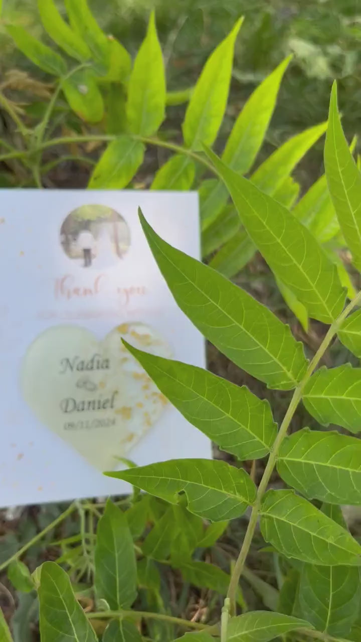 Personalized Wedding Favor Magnet | Custom Names & Date | Rustic or Modern Design | Guest Thank You Gift | Personalized Keepsake