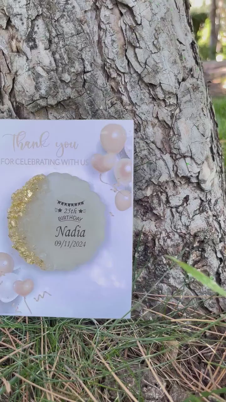 Cute Birthday Magnet, Custom Age & Theme, Party Keepsake, Personalized Birthday Magnet, Custom Party Favor